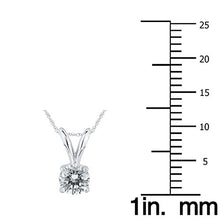 Load image into Gallery viewer, &quot;Style Me&quot; 1/3 Carat Round Diamond Solitaire Pendant in 14K White Gold - Cali &amp; Clyde