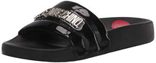 Load image into Gallery viewer, &quot;High Shine Slide&quot; Love Moschino Slides for Ladies - Cali &amp; Clyde