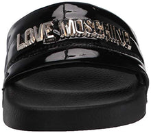 Load image into Gallery viewer, &quot;High Shine Slide&quot; Love Moschino Slides for Ladies - Cali &amp; Clyde