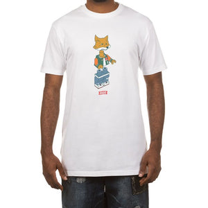 "FoxBot" Akoo Fox And Robot Block Mix T-Shirts For Men (S-5XL) - Cali & Clyde