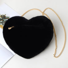 Load image into Gallery viewer, &quot;Sweethearts&quot; Mini Heart Shaped Faux Fur Crossbody Bags For Ladies - Cali &amp; Clyde