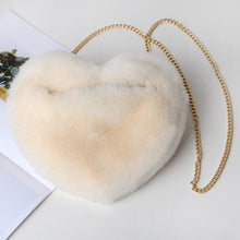 Load image into Gallery viewer, &quot;Sweethearts&quot; Mini Heart Shaped Faux Fur Crossbody Bags For Ladies - Cali &amp; Clyde