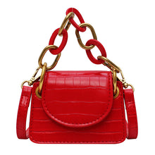 Load image into Gallery viewer, &quot;Tiny Crocs&quot; Miniature Crocodile Handbags with Chains and Crossbody Strap - Cali &amp; Clyde