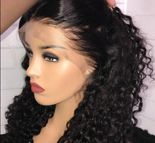 Load image into Gallery viewer, Cali and Clyde &quot;Jasmine&quot; Pre Plucked Brazilian Deep Wave Transparent Lace Front Wigs