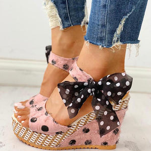 "Lady Luck" Designer Platform Wedges For Ladies (4-10US; 35-40EU) - Cali & Clyde