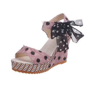 "Lady Luck" Designer Platform Wedges For Ladies (4-10US; 35-40EU) - Cali & Clyde