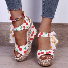 Load image into Gallery viewer, &quot;Lady Luck&quot; Designer Platform Wedges For Ladies (4-10US; 35-40EU) - Cali &amp; Clyde