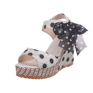 "Lady Luck" Designer Platform Wedges For Ladies (4-10US; 35-40EU) - Cali & Clyde