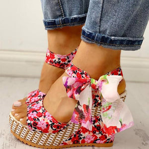 "Lady Luck" Designer Platform Wedges For Ladies (4-10US; 35-40EU) - Cali & Clyde