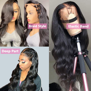 "Dani Girl" HD Transparent  Body Wave Lace Frontal Human Hair Wig - Cali & Clyde