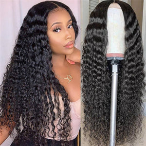 Cali and Clyde "Jasmine" Pre Plucked Brazilian Deep Wave Transparent Lace Front Wigs