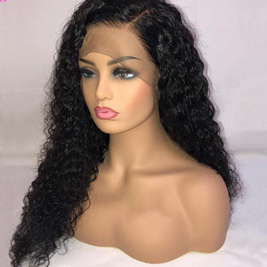 Cali and Clyde "Jasmine" Pre Plucked Brazilian Deep Wave Transparent Lace Front Wigs