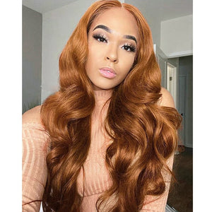 Cali and Clyde "Jada" Ginger Blonde Human Hair Lace Front Wigs 